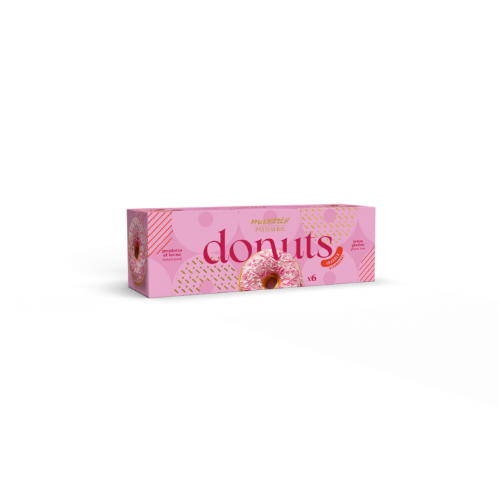 Maxtris Donuts Fragola x6 210g