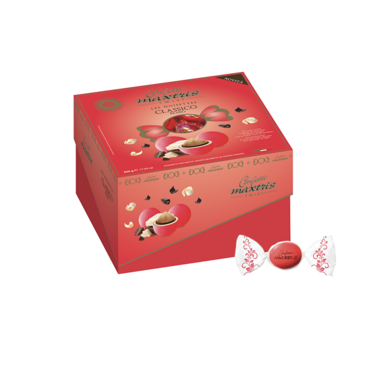 Maxtris Vassoio Twist Noisettes Rosso 500g