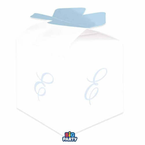 Scatoline Azzurre Lettera E